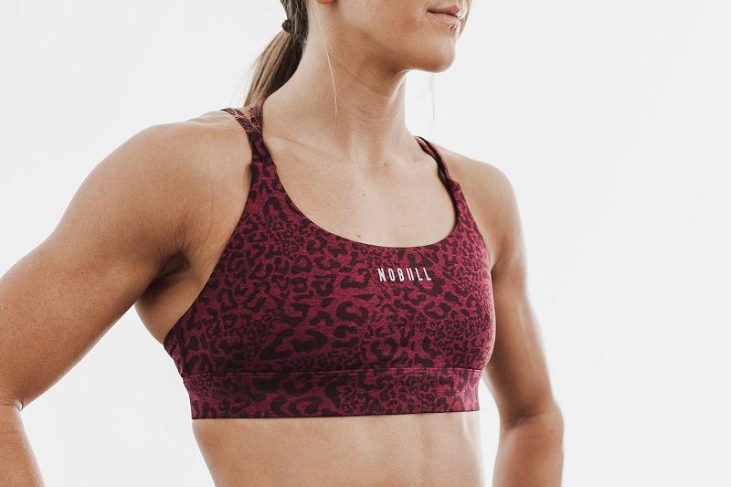 Red Nobull Sports Bra (PLUSH Heather) Women\'s Sports Bra | CA V2237R